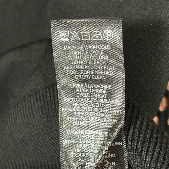 Adrianna Papell Knit Sweater Gold Polka Dot  Balloon Sleeves Size Large - Picture 12 of 15